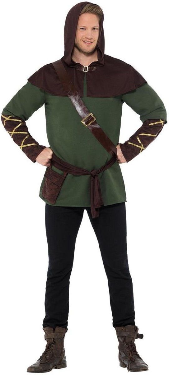 Robin Hood Kostuum | Nachtmerrie Van De Sheriff Robin Hood | Man | Large | Carnaval kostuum | Verkleedkleding